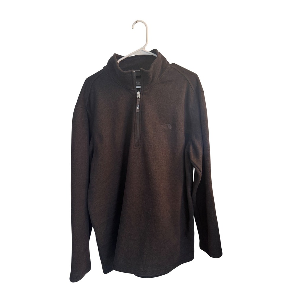 The North Face Pullover Mens XXL Black Gordon Lyons Quarter Zip Fleece Jacket